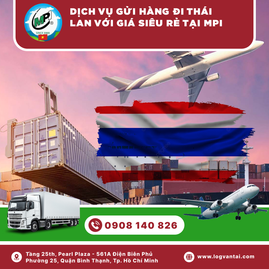 Dịch vụ gửi hàng đi Thái Lan với giá siêu rẻ tại MPI